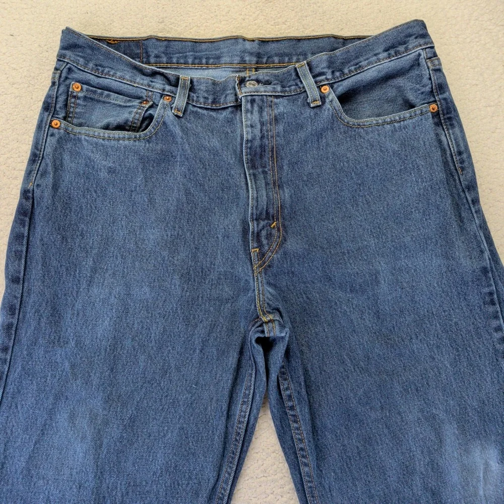 Levi's‎ 550 Relaxed Fit Tapered Leg Men's Jeans 38x30 Medium Wash Blue Denim